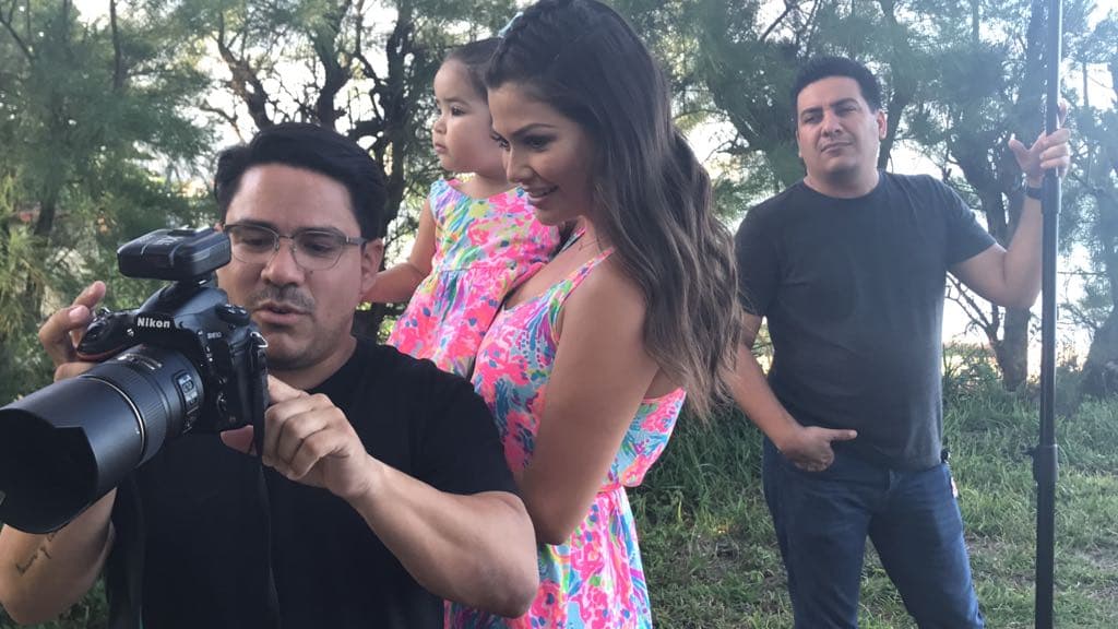 Las cámaras estaban lista para arrancar con la sesión de fotos.