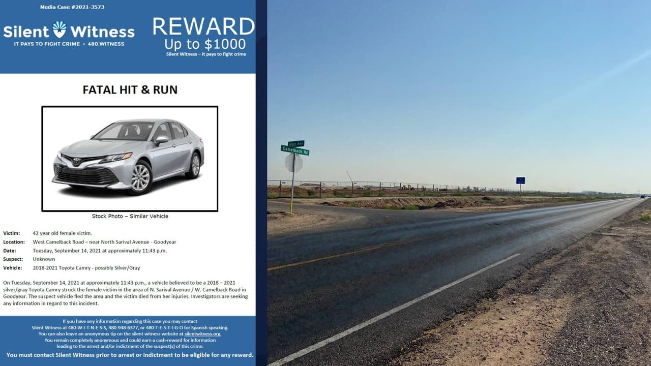 Se busca: sospechoso de accidente vehicular que cobró la vida de una mujer en Goodyear 