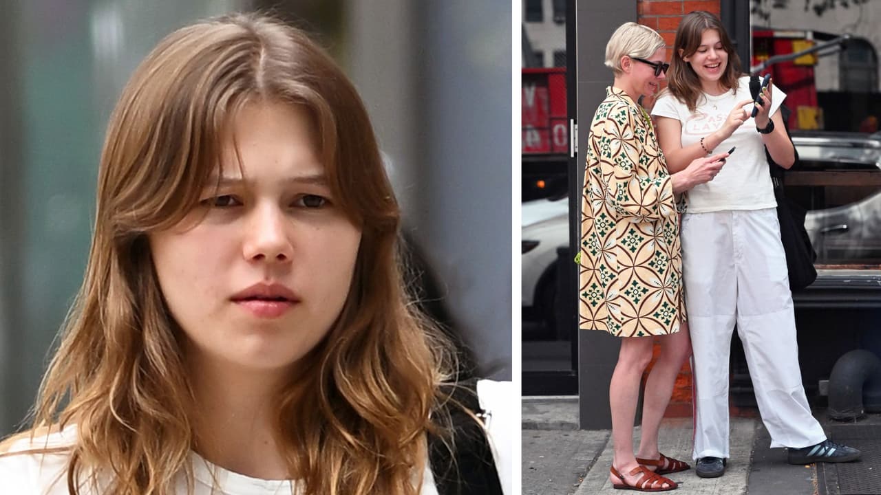 Matilda, hija de Heath Ledger, con su mamá, Michelle Williams.