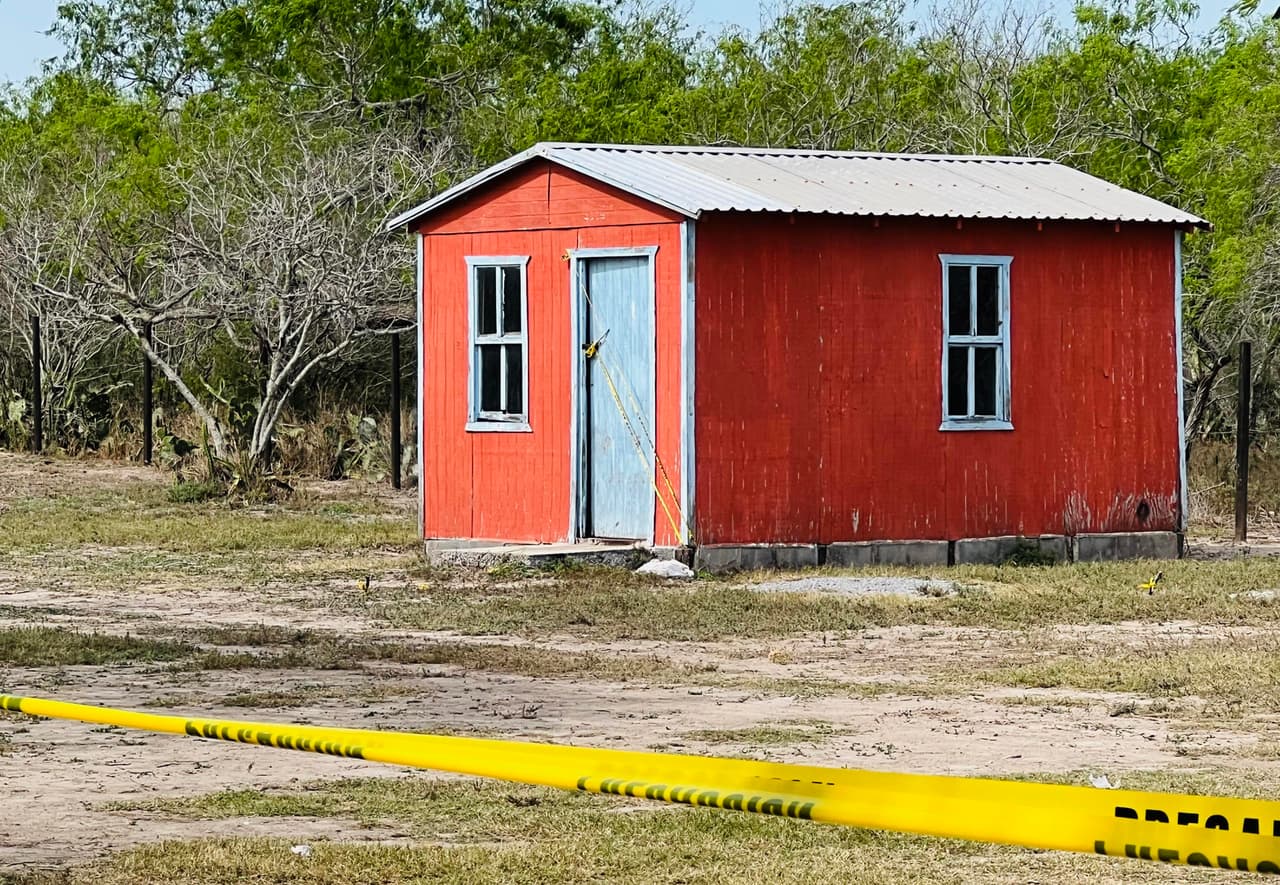 La casa donde mantenían retenidos a los estadounidenses.