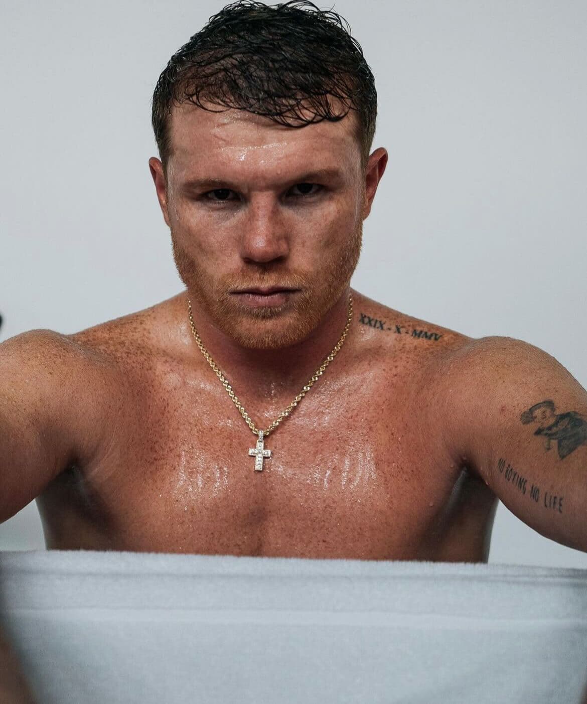 'Canelo' Álvarez tiene cerca de 14 tatuajes en su cuerpo.
