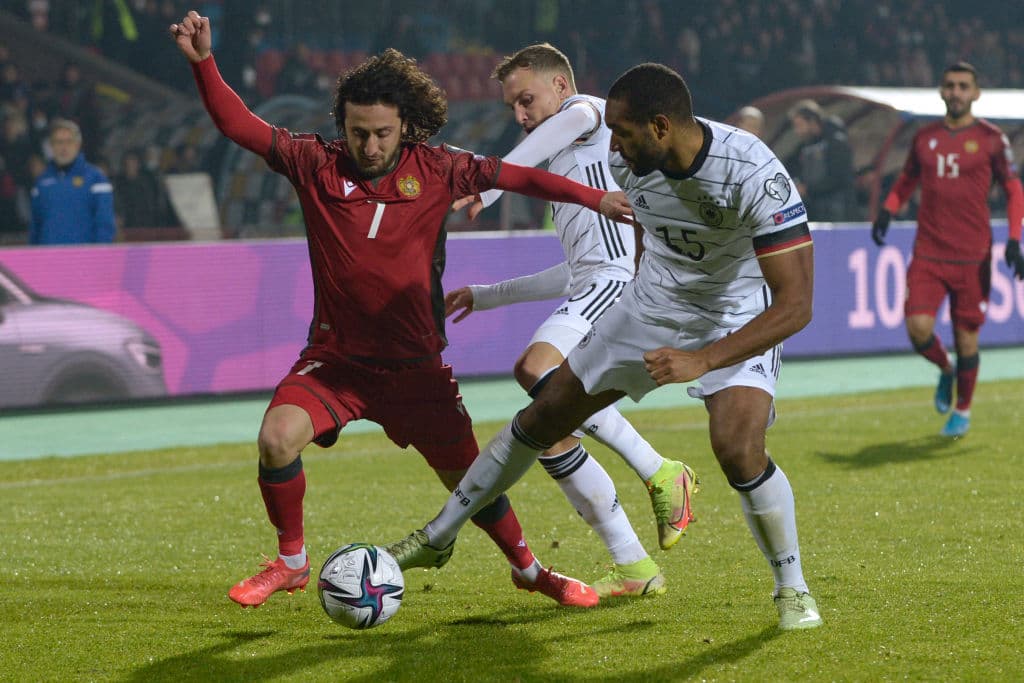 Alemania gana tranquilamente ante Armenia 4-1 durante las eliminatorias de la UEFA, rumbo a Qatar 2022. Los goles fueron de Kai Havertz, doblete de Ilkay Gundogan y anotación de Jonas Hoffmann para conseguir su boleto a la justa mundialista.