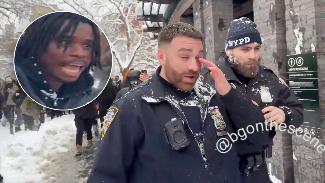 Reducen cargos contra acusado de agredir con bolas de nieve a oficiales del NYPD