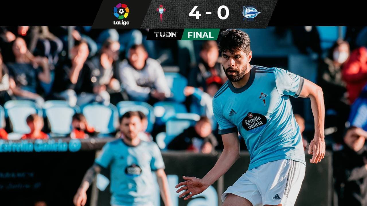 Néstor y Orbelin Pineda participan en la goleada del Celta ante el Alavés