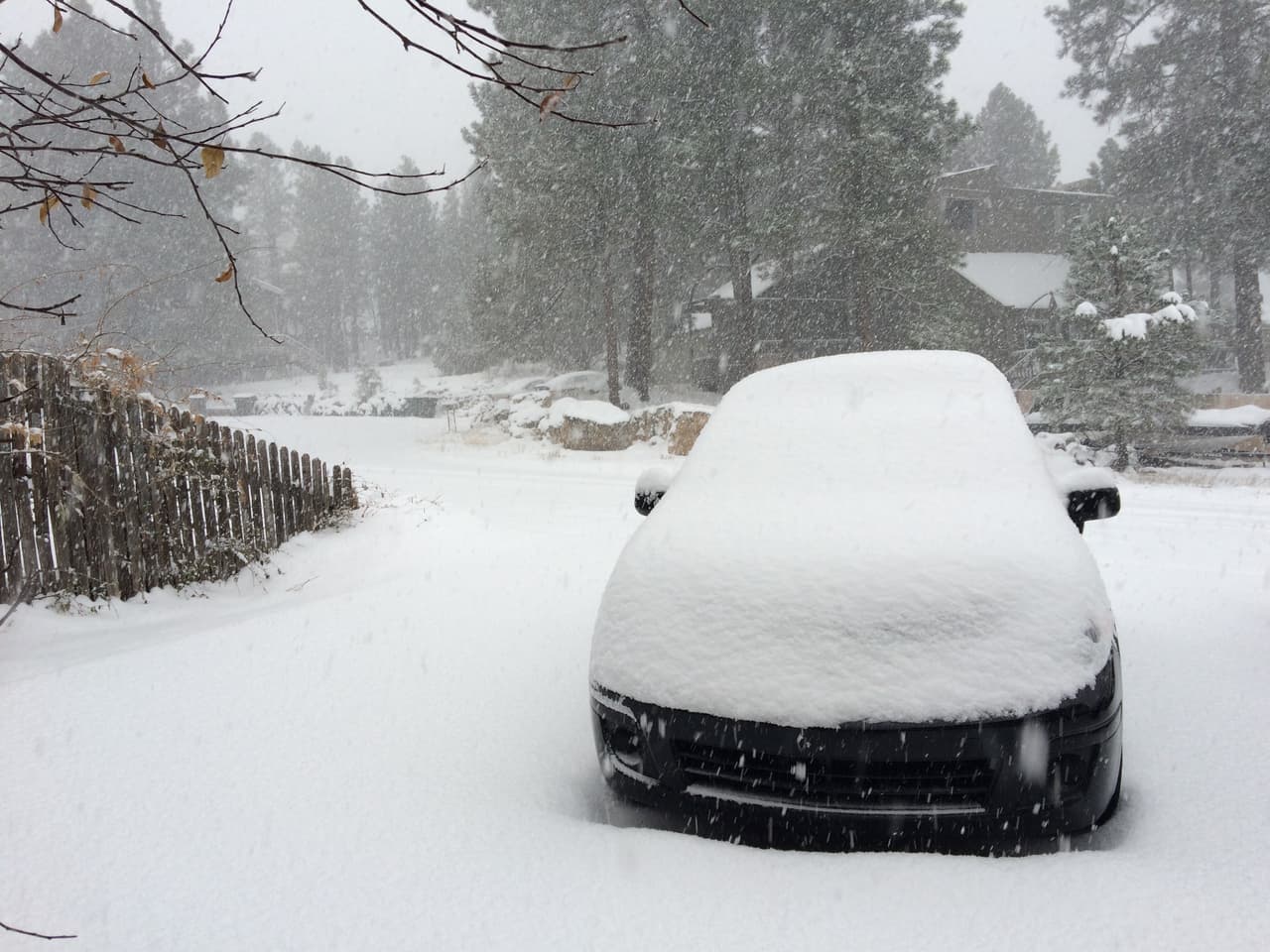 Desde el fin de semana no para de nevar en Flagstaff. El Distrito Escolar de Flagstaff cerró las escuelas el día de hoy debido a la nieve. La Universidad del Norte de Arizona sigue con horario normal. La I-40 está cubierta de nieve y el tráfico está lento debido a la nevada y poca visibilidad.