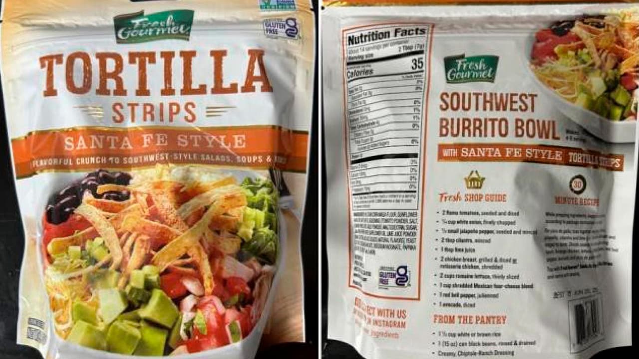 Alerta: Retiran tiras de tortilla estilo Santa Fe por contener un alérgeno de trigo