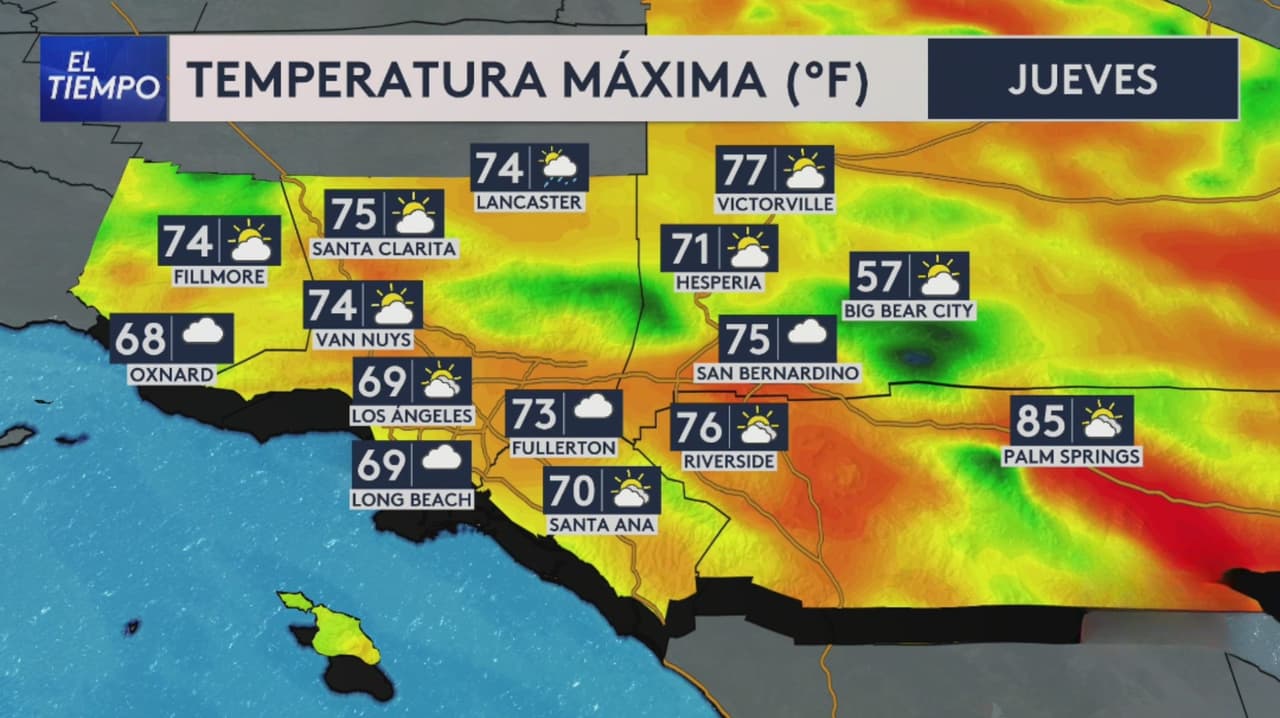 Pronóstico del tiempo hoy en Los Ángeles: Aumento de temperaturas; el termómetro alcanzará 75 °F