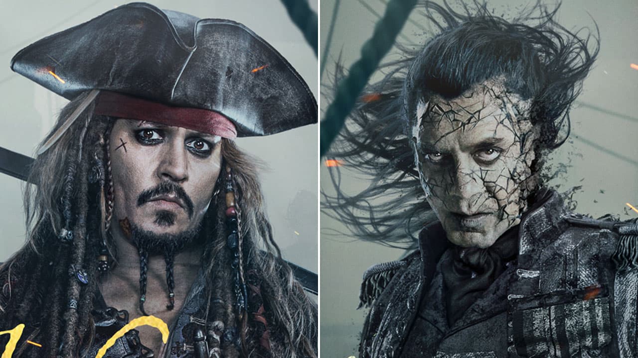 Johnny Depp y Javier Bardem en nuevos pósters de 'Pirates of the Caribbean'
