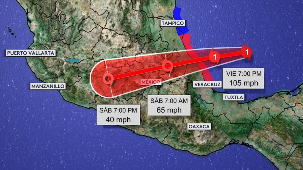 <b>En video. Dos huracanes a la vez: Grace en México y Henri, en EEUU</b>