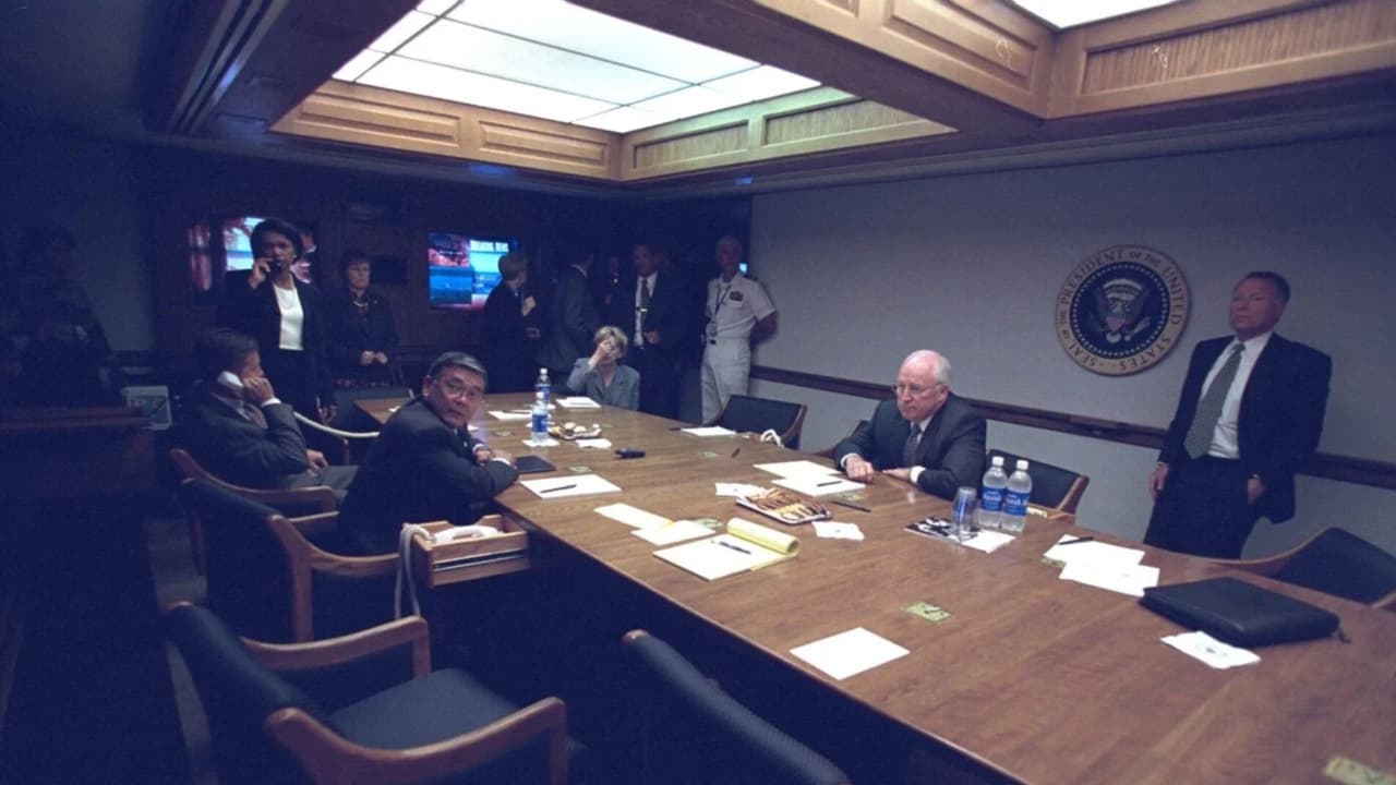 Reunión producida durante el 11-S en el búnker presidencial. Fuente: Archivos Nacionales.