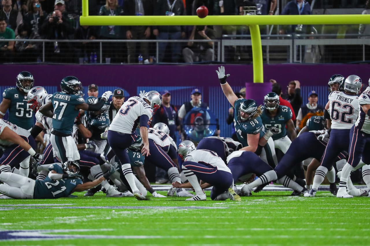 Stephen Gostkowski falló un gol de campo de 26 yardas y los Patriots se van con las manos vacías.