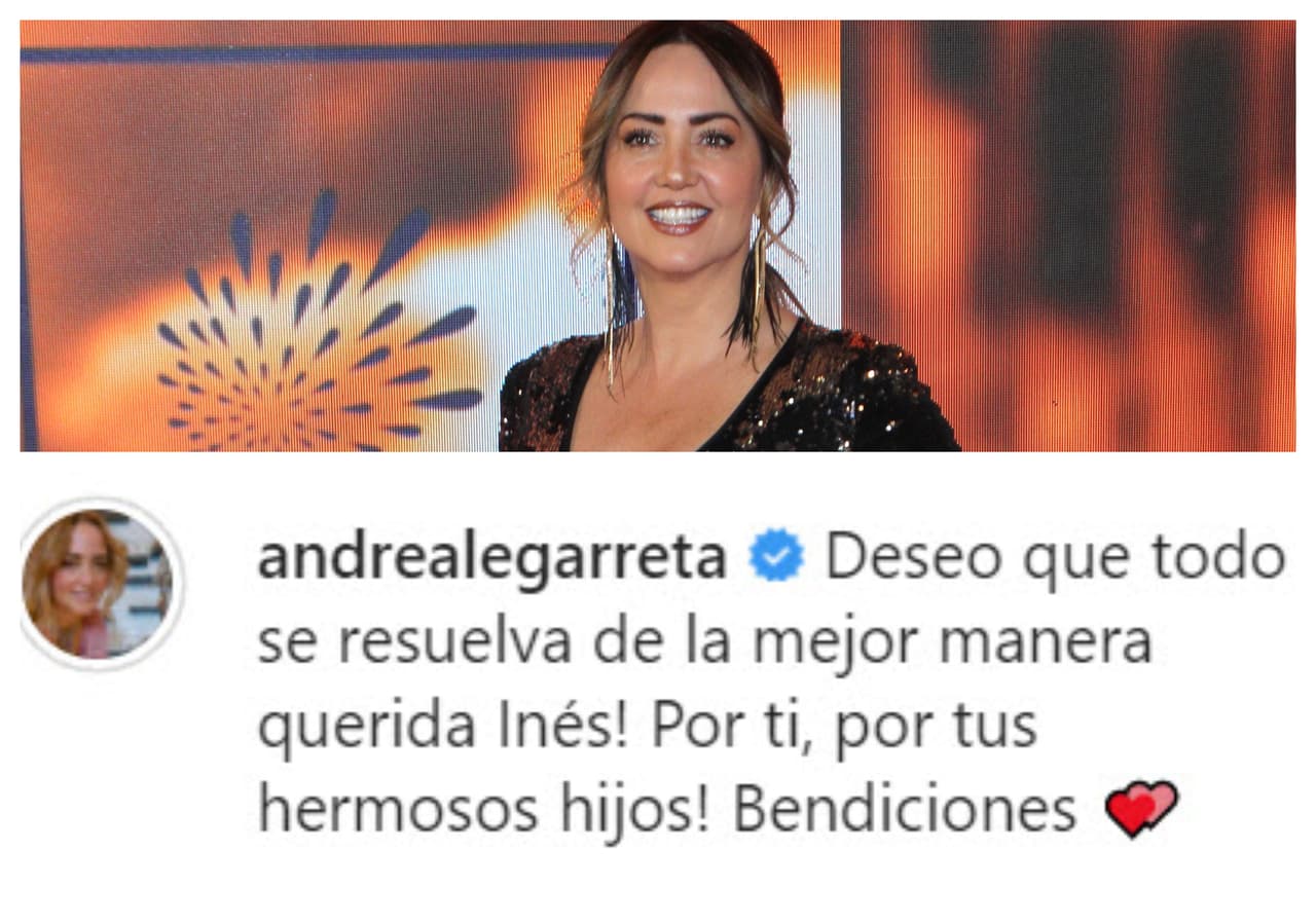 Andrea Legarreta deseó que "todo se resuelva de la mejor manera", sobre todo por la presentadora 
<b><a href="https://www.univision.com/famosos/a-ines-gomez-mont-le-sorprende-la-forma-en-que-sus-hijos-continuan-recibiendo-las-clases-video" target="_blank">y sus "hermosos hijos". </a></b>
<br>