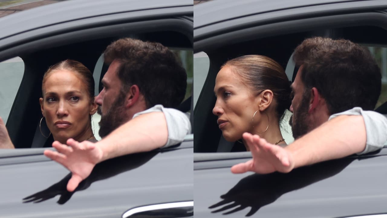 A su ex la abraza y con JLo discute: las fotos de la "acalorada" conversación entre ella y Ben Affleck