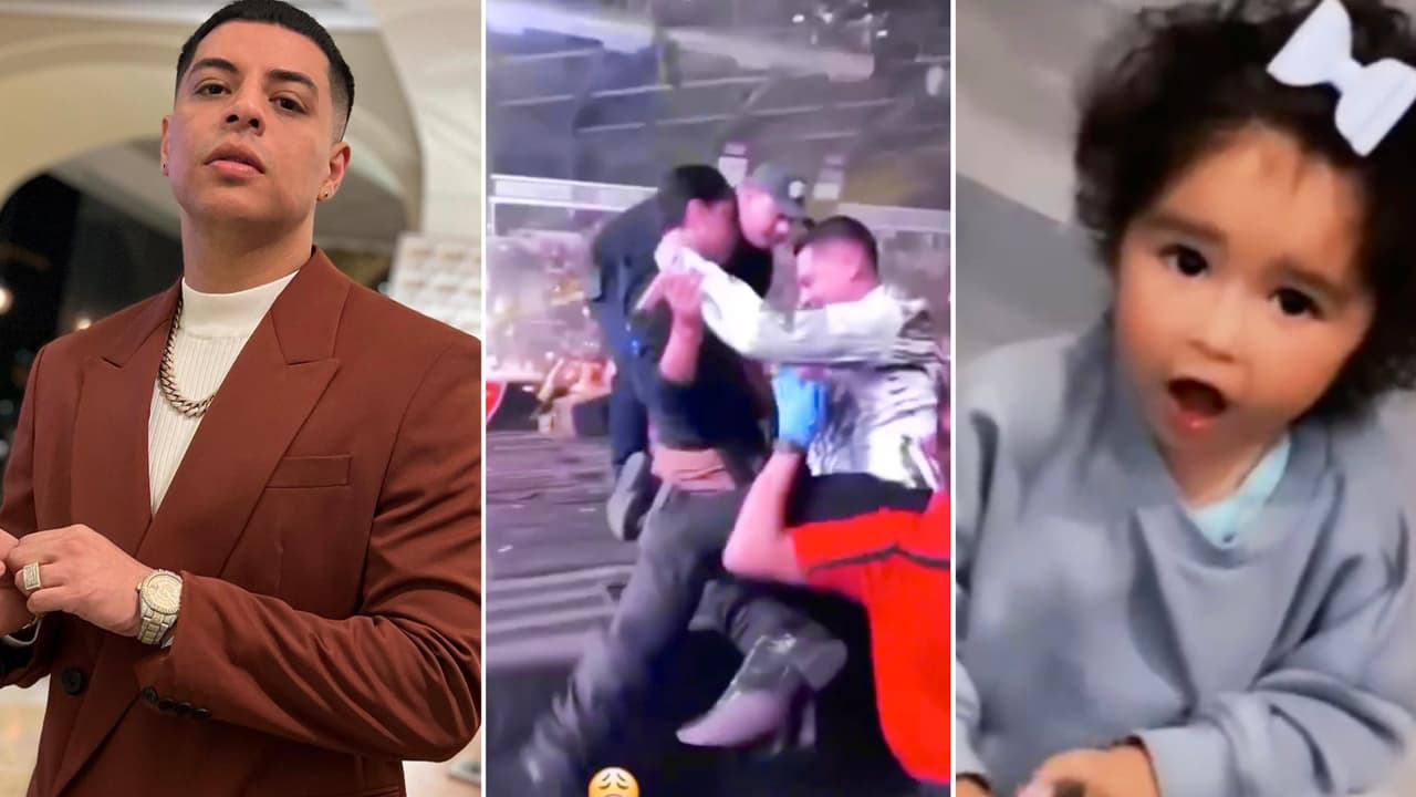 "Así se cae cuando anda pedo”: la hija de Eduin Caz imita el baile de su papá y los tropiezos también