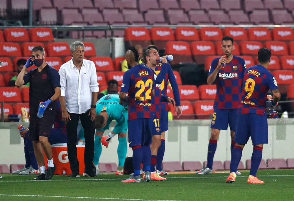 El dominio de la mayor parte del partido fue para los blaugranas.