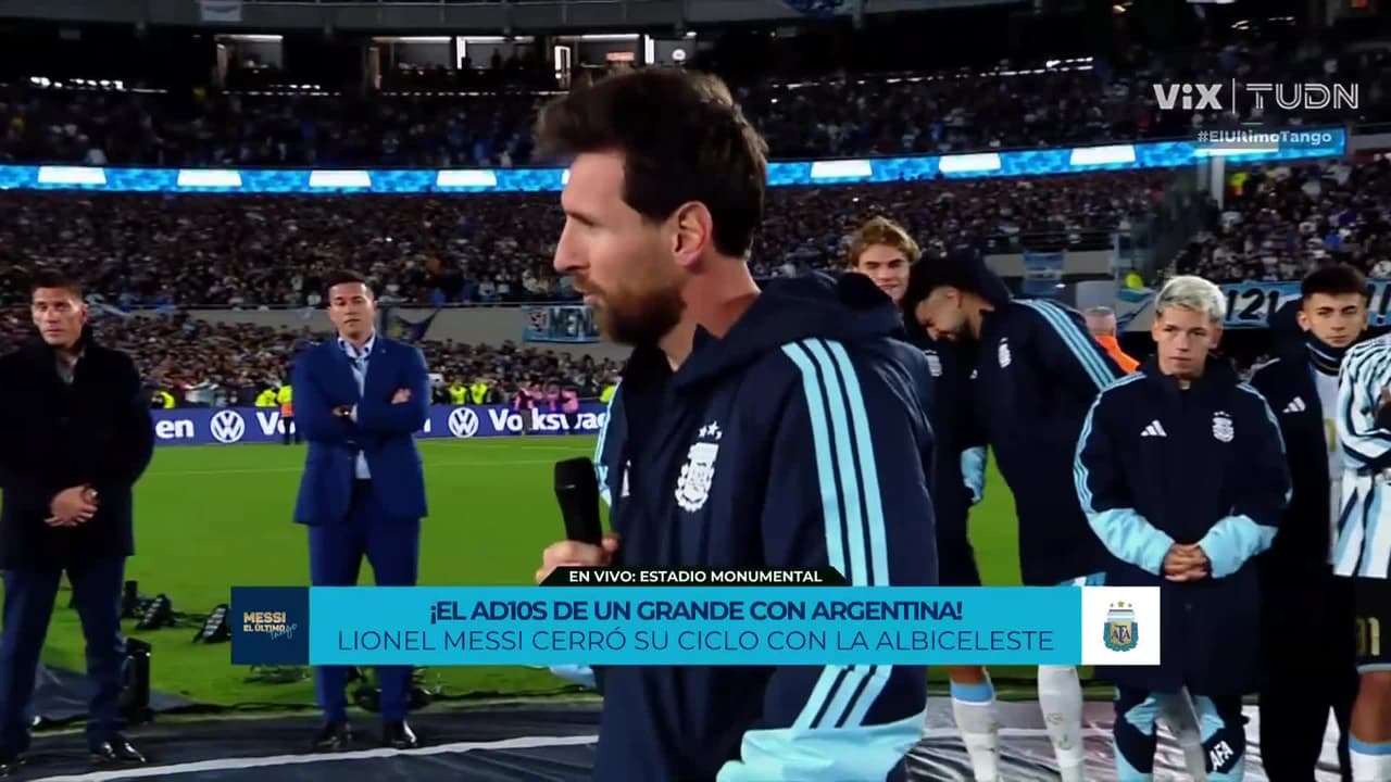 Messi se despide así de Argentina: discurso completo de su adiós