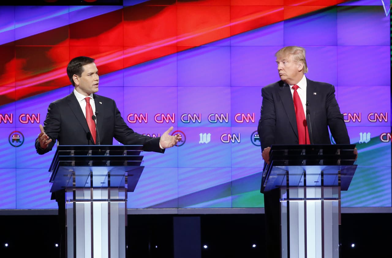 Marco Rubio le anota un tanto a Donald Trump en Miami