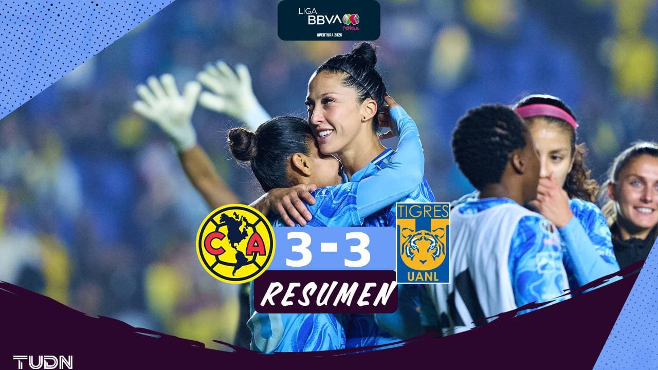 ¡Partidazo en la Final de Ida Liga MX Femenil!  América y Tigres empatan a tres 