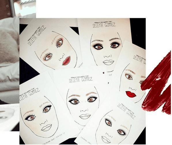 Incluso, Selena Gomez estará compartiendo en las redes sociales sus tips de maquillaje para que sus fans puedan maquillarse como ella.