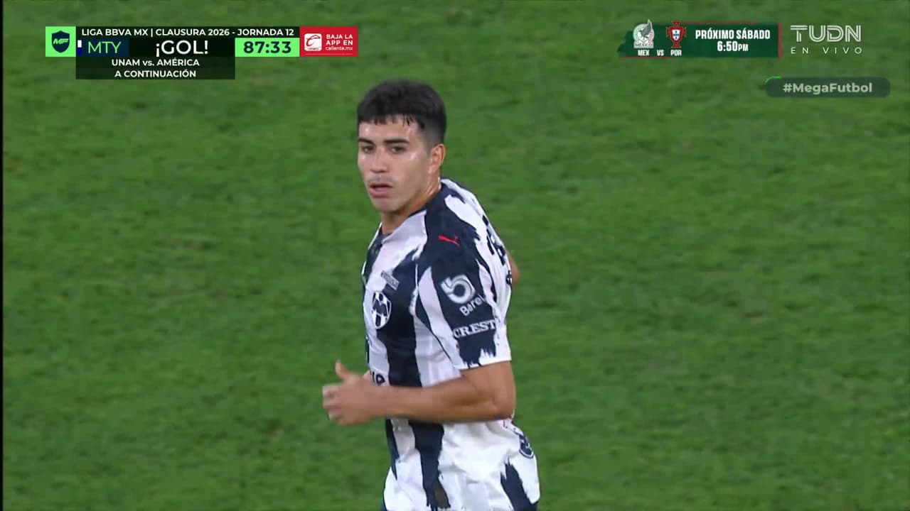 ¡Llegó el descuento de Rayados! Djuka pone el primero para Monterrey