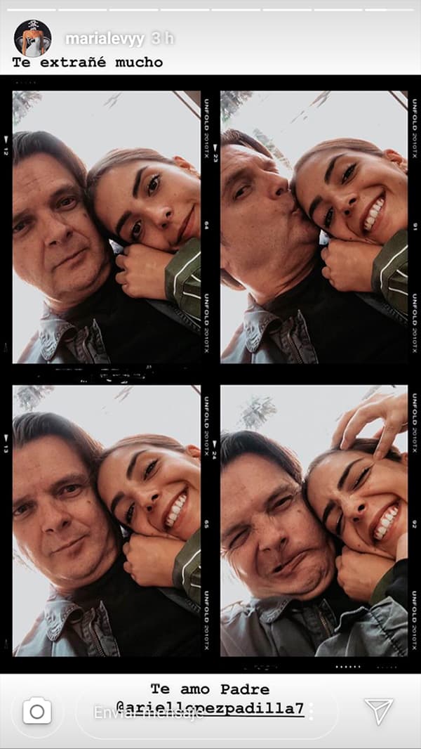 La relación entre ambos se fortaleció desde aquella plática que tuvieron y así lo demuestra María con las diversas imágenes que comparte y en las que expresa la admiración que siente por su padre.
