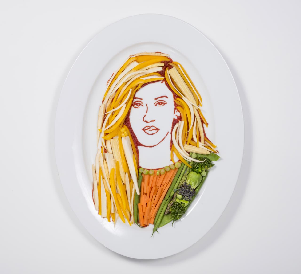 El collar de apio de Ellie Goulding es una maravilla.