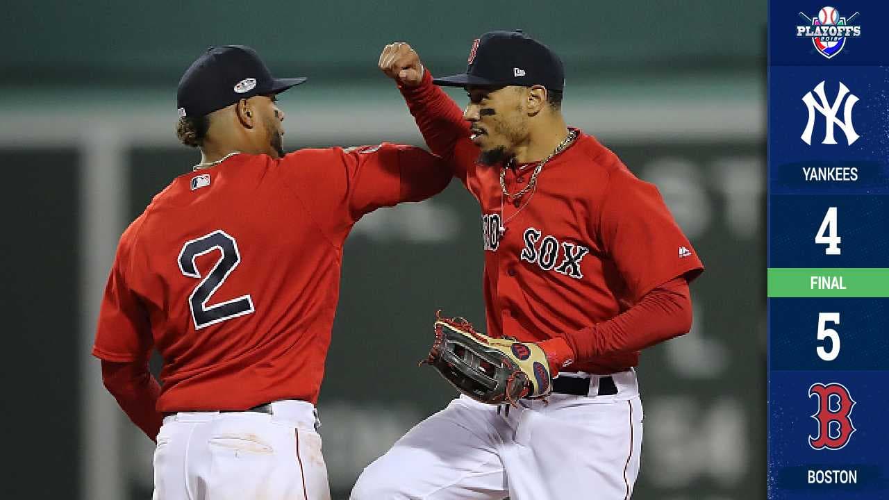 Los Red Sox sobrevivieron a su bullpen para vencer 5-4 a los Yankees (Serie 1-0)