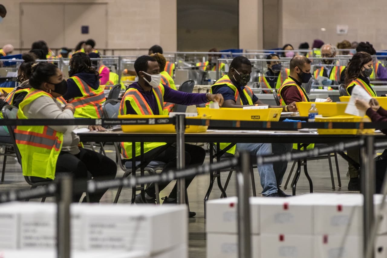 Los resultados de las boletas por correo en Filadelfia podrían tardar hasta finales de la semana, según la comisión electoral  