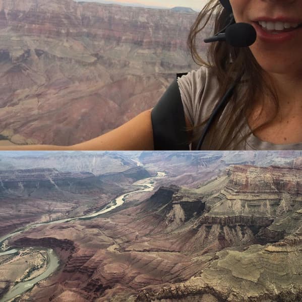 Además tomaron un tour en helicóptero para conocer cada rincón de este espectacular lugar.