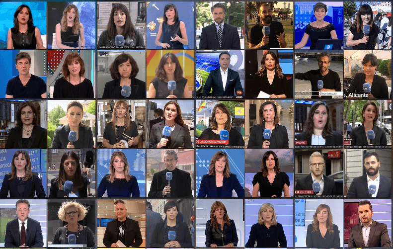 Por qué los viernes se visten de luto los trabajadores de la televisión pública de España