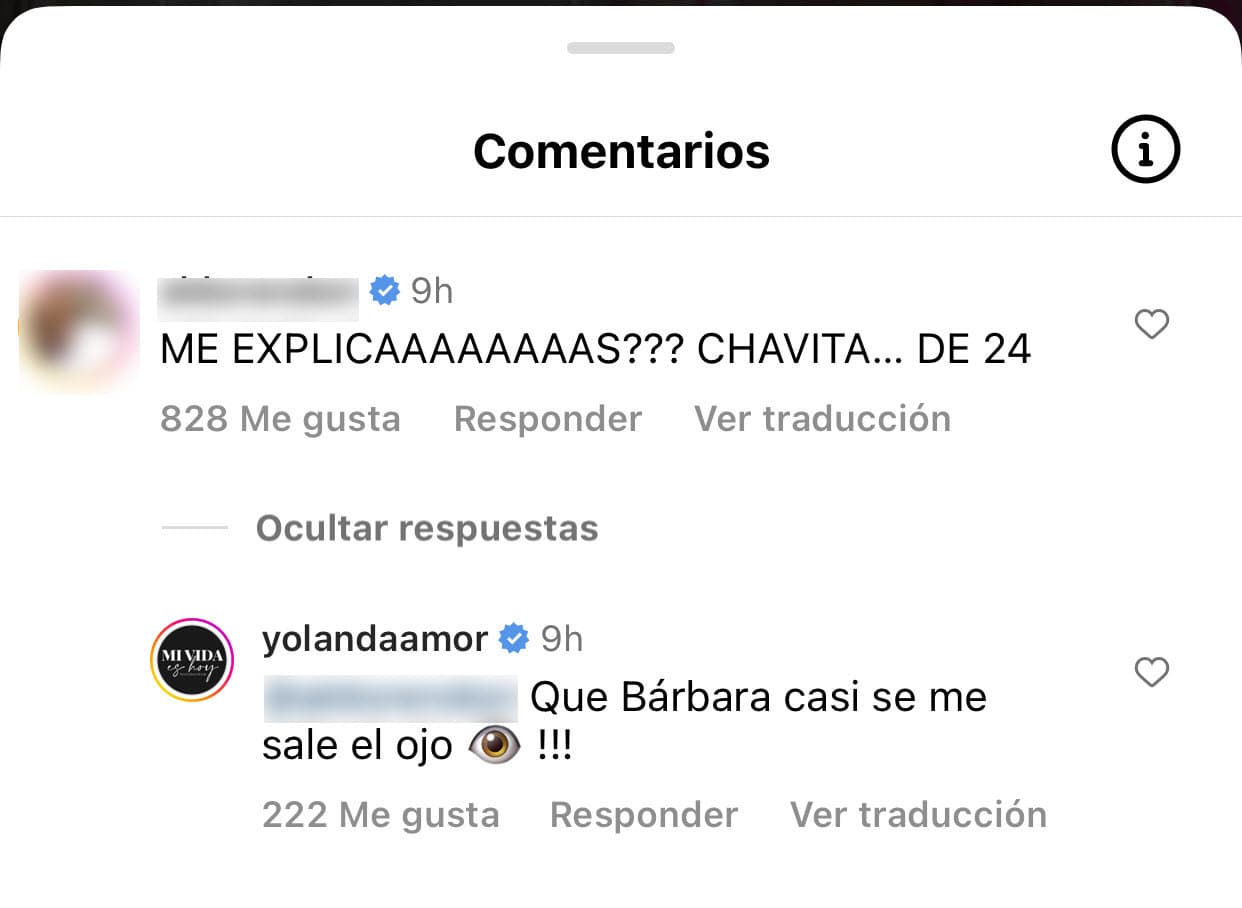 Fue entonces cuando Yolanda Andrade dejó en claro el impacto que también causó en ella el estado físico de su amiga: 
<b>"¡Qué bárbara, casi se me sale el ojo!"</b>.
<br>