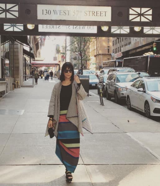 Gabriela también disfrutó del viaje a lo grande.