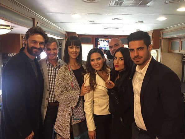 La foto del recuerdo antes de salir a convivir con la gente en el Flushing Meadows Corona Park.