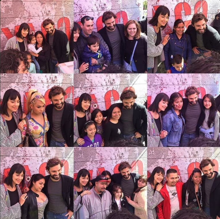 Algunos fans tuvieron la oportunidad de convivir con ellos y hasta foto se tomaron.