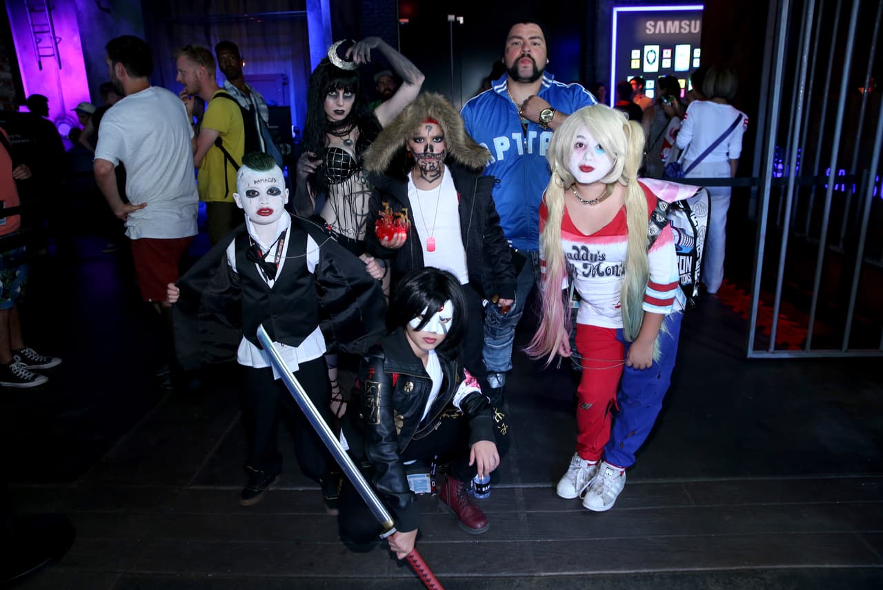 Mucha gente acudió disfrazada a las convenciones.