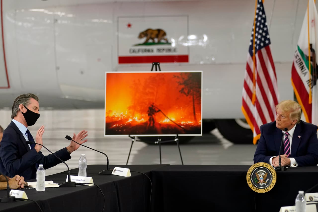 El gobernador Gavin Newsom agradeció la cooperación de la administración del presidente para apoyar a California durante la temporada de incendios forestales históricos.