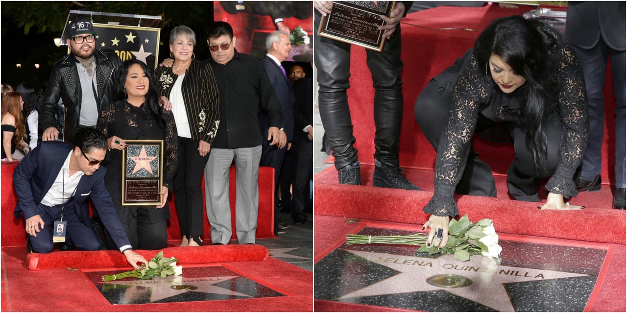 Hermana de Selena explica si fue grosera con el viudo de la cantante en el homenaje de Hollywood 