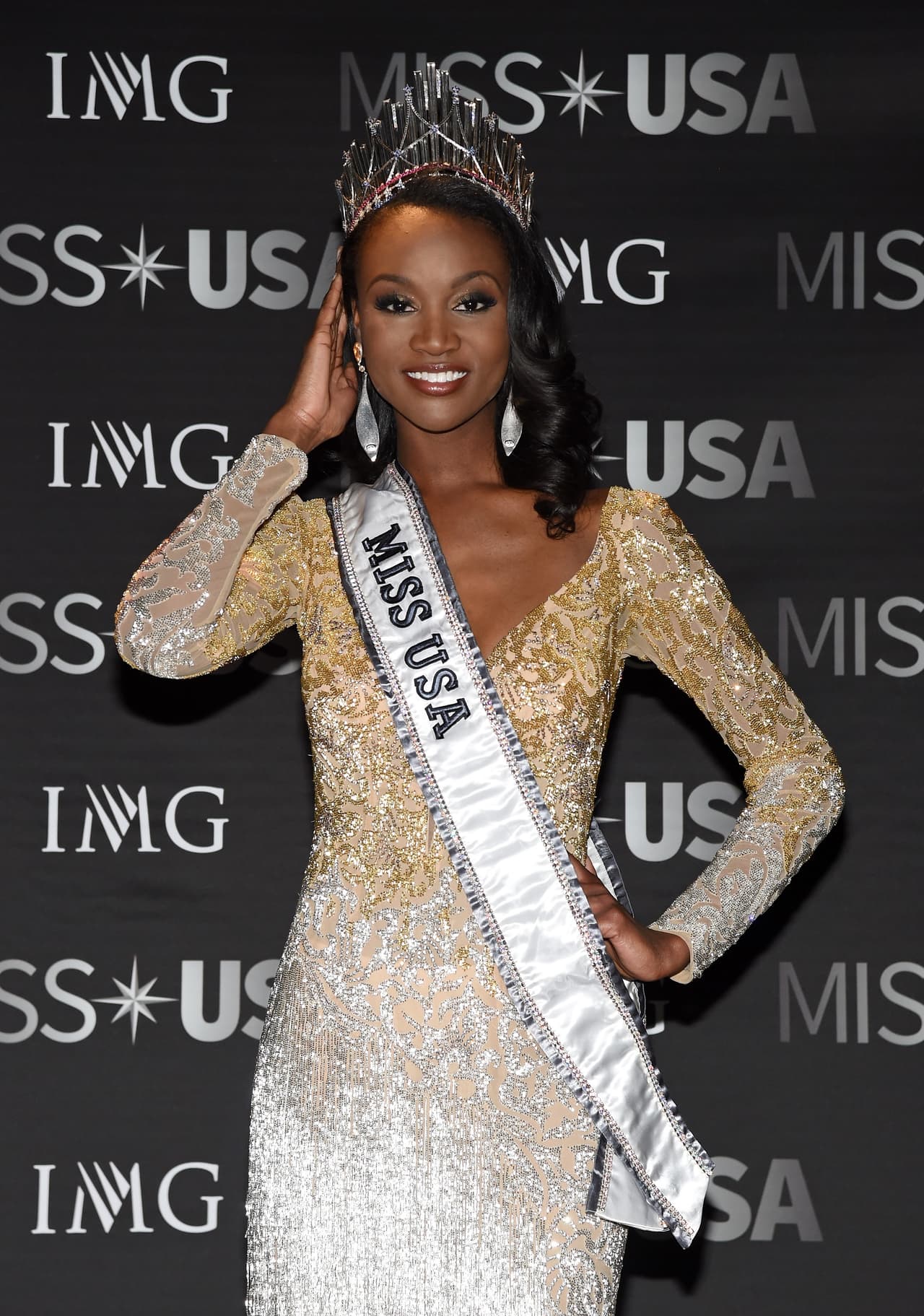 La hermosa Deshauna Barber se coronó como Miss USA 2016.
