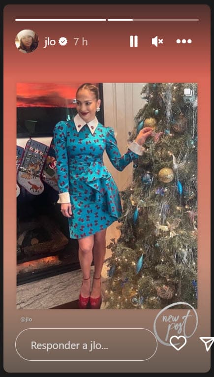 La cantante dejó ver un poco de cómo fue la atmósfera de su cena navideña con estas imágenes. 
<br>