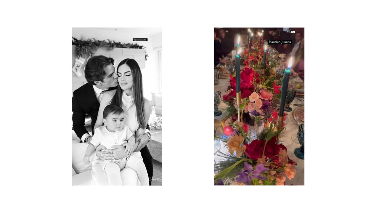 Así fue el bautizo del hijo de Ximena Navarrete.