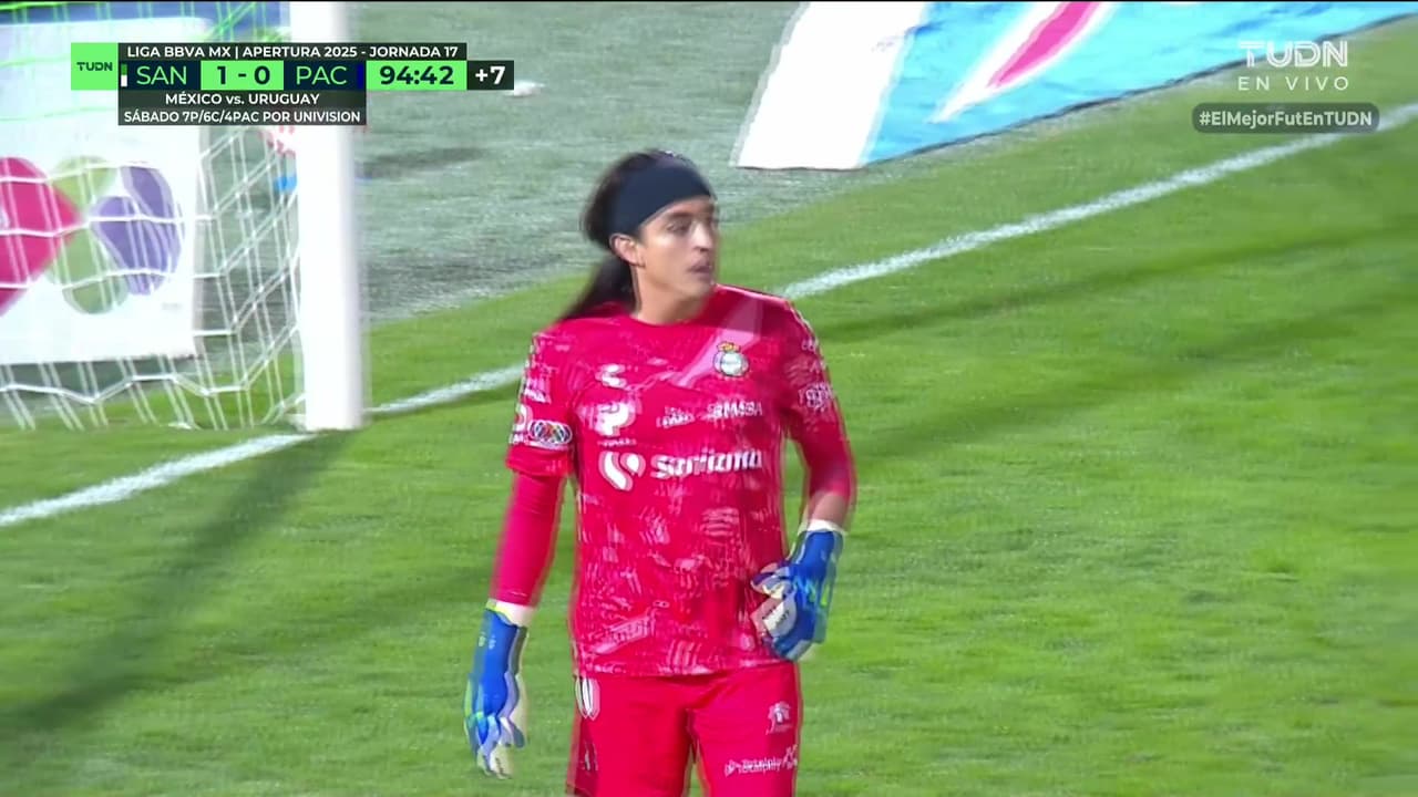 ¡Estás loco Acevedo! El portero salva en 2 ocasiones a Santos y así reaccionan