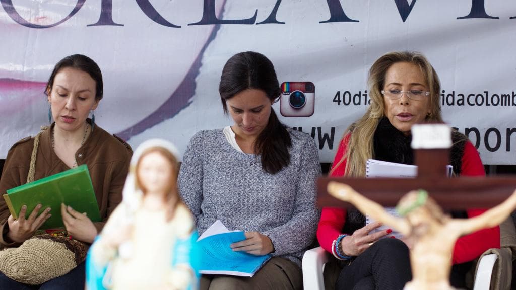 Delgado and other volunteers partner with a network of pseudo “clinics” focused on convincing women with unexpected pregnancies not to have an abortion.