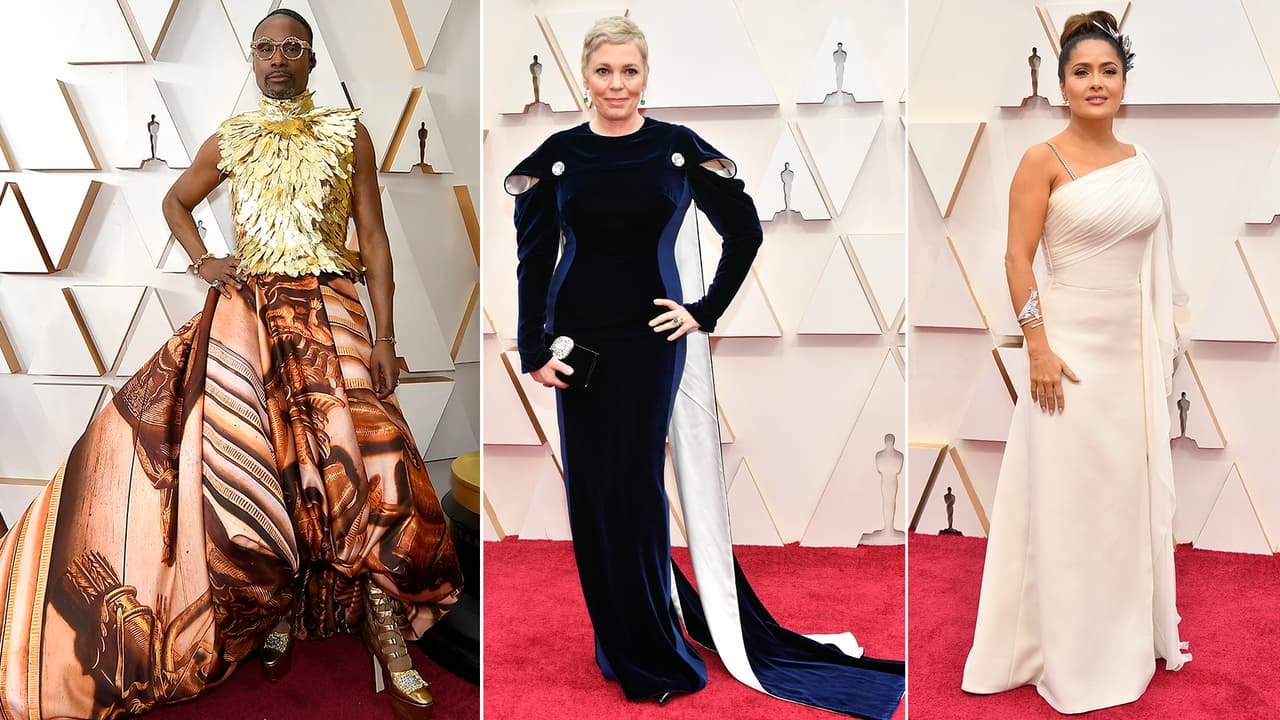La alfombra roja de los premios Oscar 2020 dio espacio a múltiples expresiones creativas.
