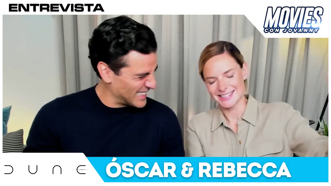 No dejamos de reír entrevistando a Óscar Issac y Rebbeca Ferguson por 'Dune'