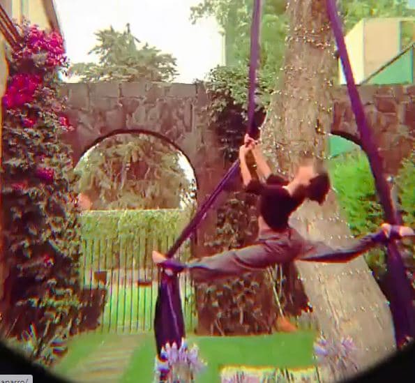 Por si lo anterior fuera poco, la hija de Omar Chaparro también tiene un talento que pocas personas conocen: practica la danza aérea.