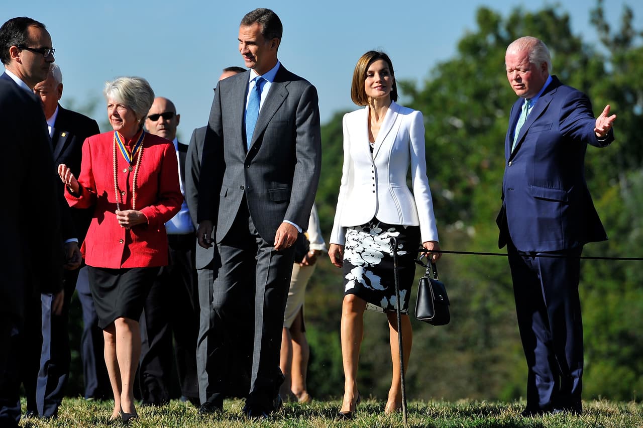 El primer compromiso en su agenda fue en el panteón del Presidente George Washington.