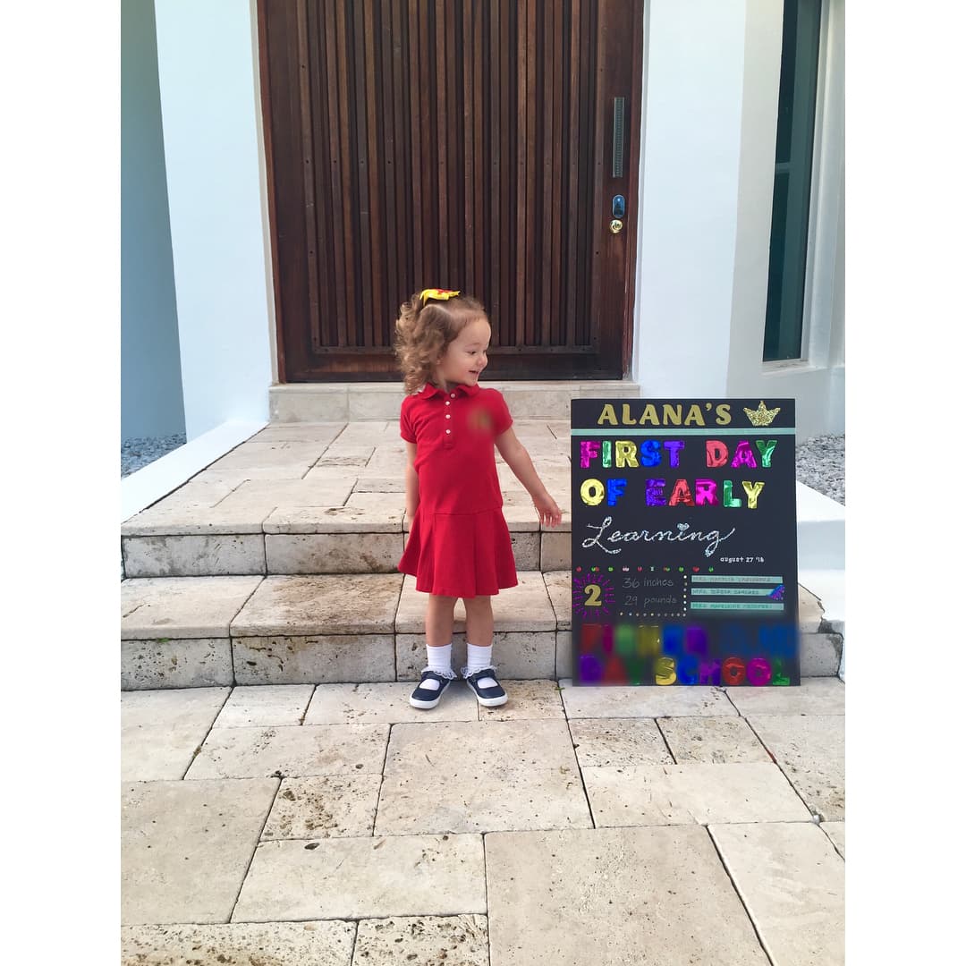 Alana comenzó su educación desde muy pequeñita, seguro será una excelente estudiante como su mamá.