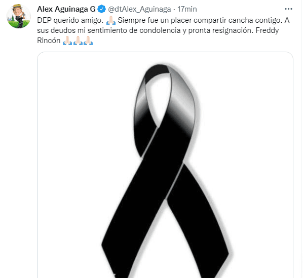 Equipos, futbolistas y exfutbolistas lamentan la muerte del colombiano Freddy Rincón.