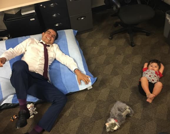 ¿Quién terminó más cansado?... Joshua se veía bastante relajado.