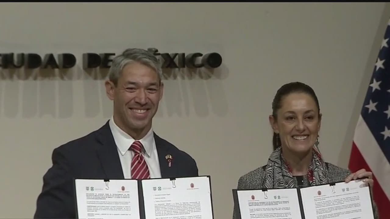 Líderes de San Antonio y la Ciudad de México reiteran histórica amistad con un acuerdo
